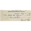 Image 2 : TY COBB AUTHENTIC SIGNED FRAMED 3X8 1946 CHECK (BAS)