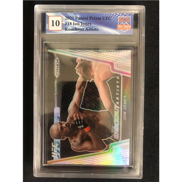 2021 PANINI PRIZM UFC NO. 18 JON JONES (GCG 10)