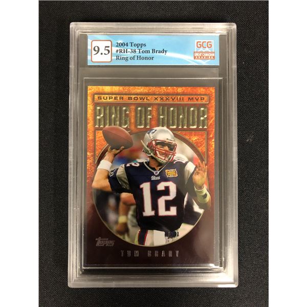 2004 TOPPS NO. RH-38 TOM BRADY (GCG 9.5)