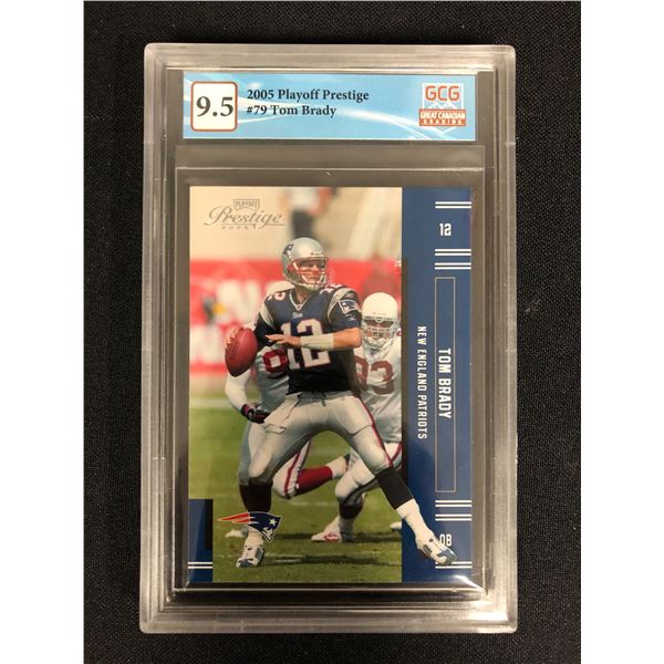 2005 PLAYOFF PRESTIGE NO. 79 TOM BRADY (GCG 9.5)