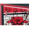 Image 4 : 1991-92 CHICAGO BULLS SIGNED FRAMED 13X30 PENNANT W/12 SIGNATURES (BECKETT COA)