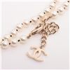 Image 3 : Chanel Gold-tone Rhinestone Fake Pearls CC Necklace