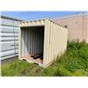 Image 1 : BEIGE 12' SELF-STORAGE STORAGE CONTAINER WITH ROLL UP DOOR L12' X W87" X H99" APPROX WEIGHT 1100 KGS