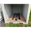 Image 2 : BEIGE 12' SELF-STORAGE STORAGE CONTAINER WITH ROLL UP DOOR L12' X W87" X H99" APPROX WEIGHT 1100 KGS