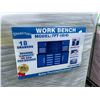 Image 2 : BLUE STEELMAN 18 DRAWER, 2 DOOR WORKBENCH H67" X W87" X D24" WITH ANTI-SLIP LINING