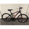 Image 2 : HYPER NIGHTHAWK BLACK 18 SPEED FRONT SUSPENSION MOUNTAIN BIKE WITH FRONT DISC BRAKE