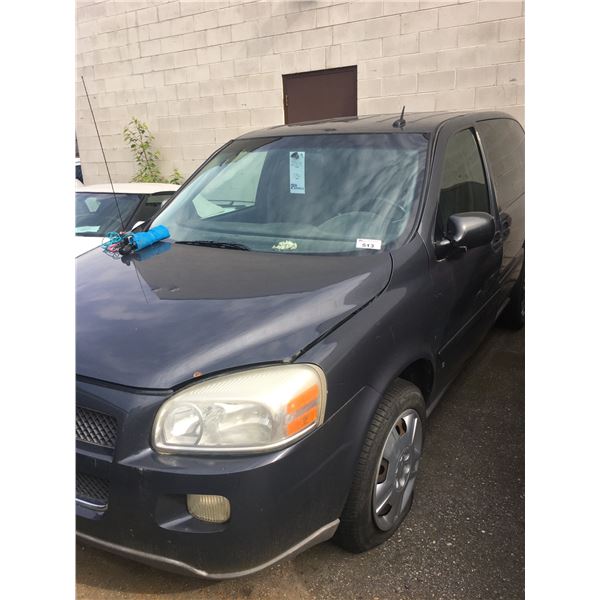 *TOW* 2008 CHEVROLET UPLANDER, 4DR MINI VAN, BLUE, VIN # 1GNDU23W98D135460