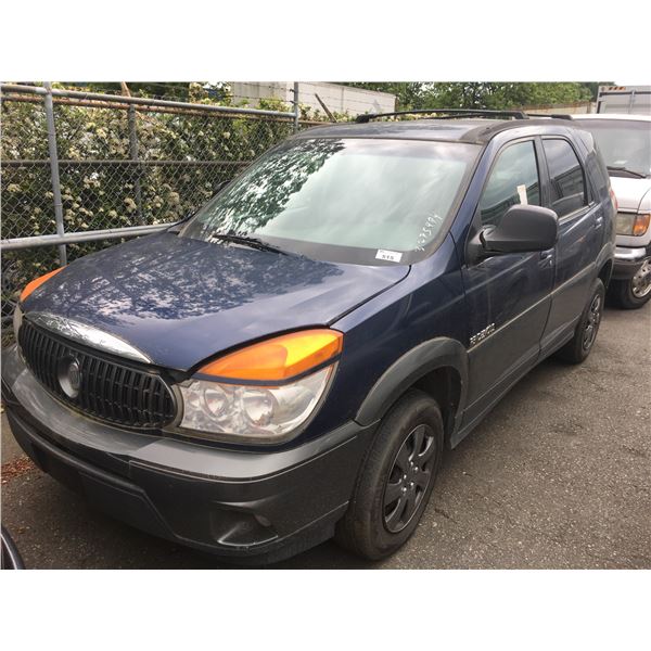 *TOW* 2003 BUICK RENDEZVOUS CX, 4DR SUV, BLUE, VIN # 3G5DA03E83S515614