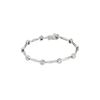 Image 1 : Beautiful ladies 14 karat white gold and diamond line bracelet