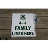 Image 2 : 4H Steel Sign - 12x14"