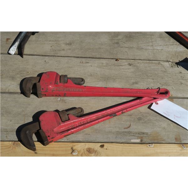 2 Pipe Wrenches - Both 24"