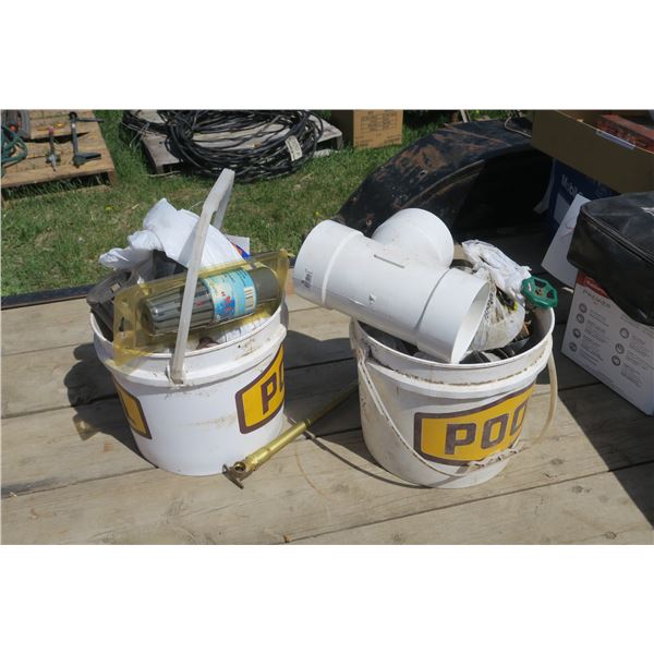 2 Pails of Assorted Plumbing
