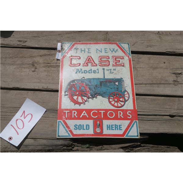 Case Tractor Sign - 11x16"