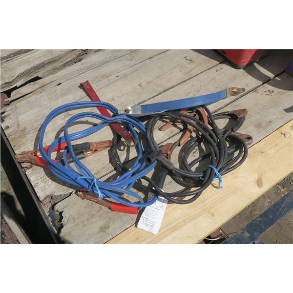 2 Booster Cables, Battery Carriers
