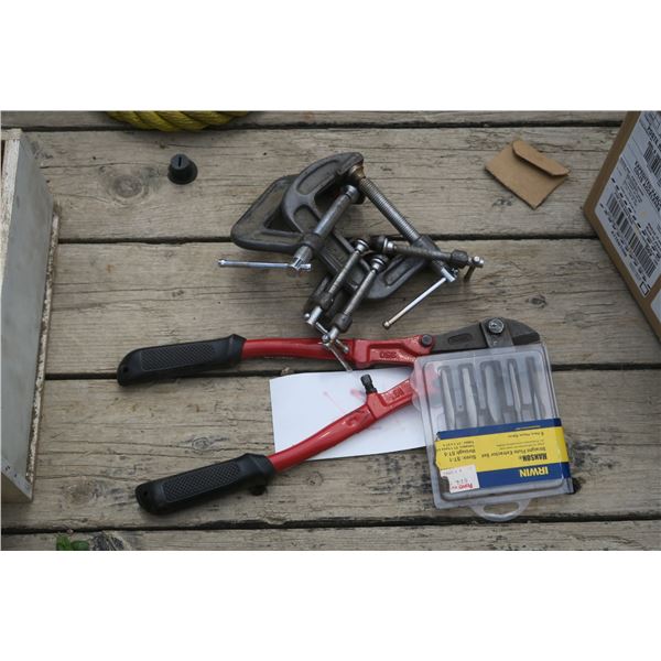 C-Clamps, Bolt Cutter, Extractor Set