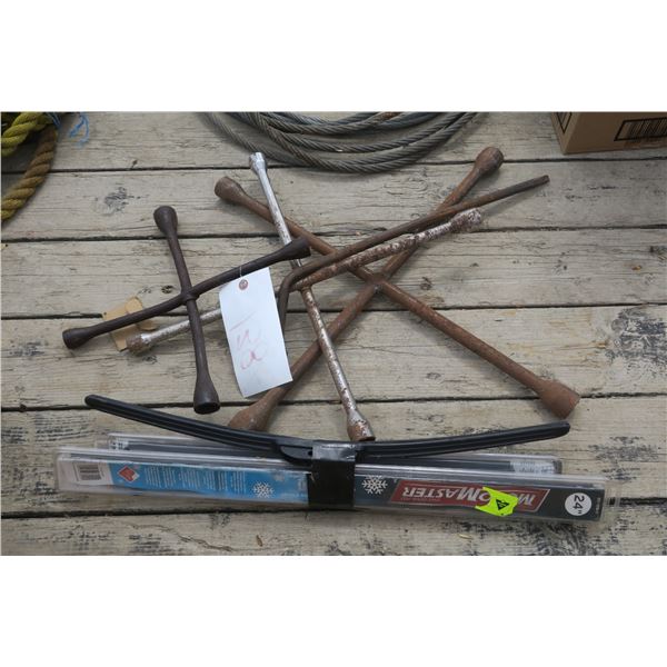 Lot of Wipers & Wheel Wrenches