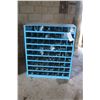 Image 1 : Steel Bolt Bin Complete with Contents - Nuts, Washers, Bolts - 42H x 35 1/2W in.