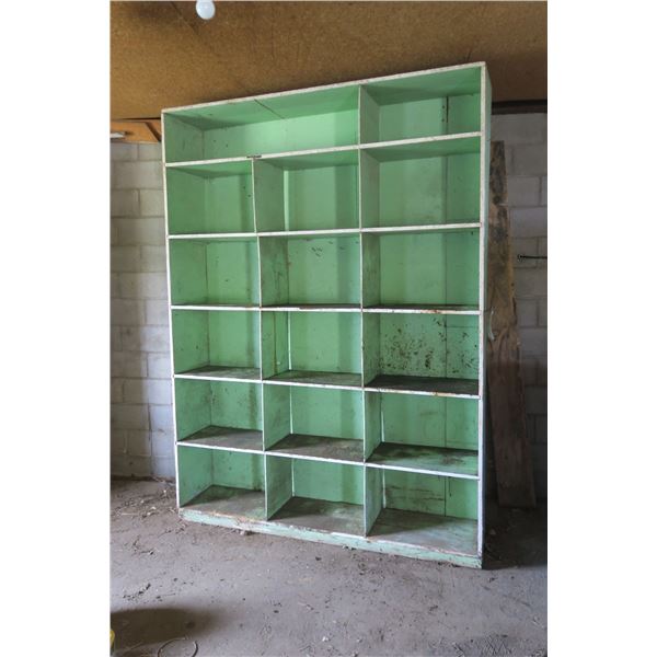 Wooden Shop Shelf - 100H x 73W x 16D in.