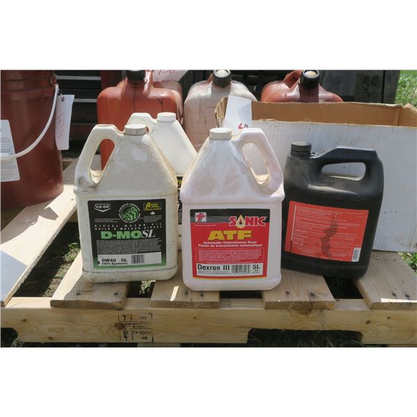 Lot of Assorted Oils - ATF, Motor Oil