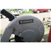Image 4 : Hitachi 14" Chop Saw on Metal Stand w/ Fold up Extensions