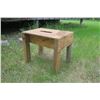 Image 4 : Wood Stool - 22.5x16x18H in.