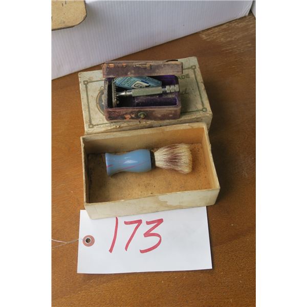 Men's Shaving Kit - Brush & Gillette Razor