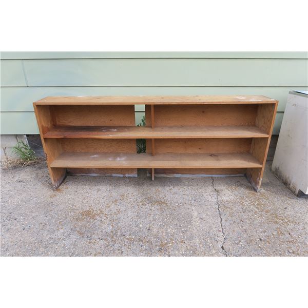 Wooden Boot Shelf - 80x12x35in.