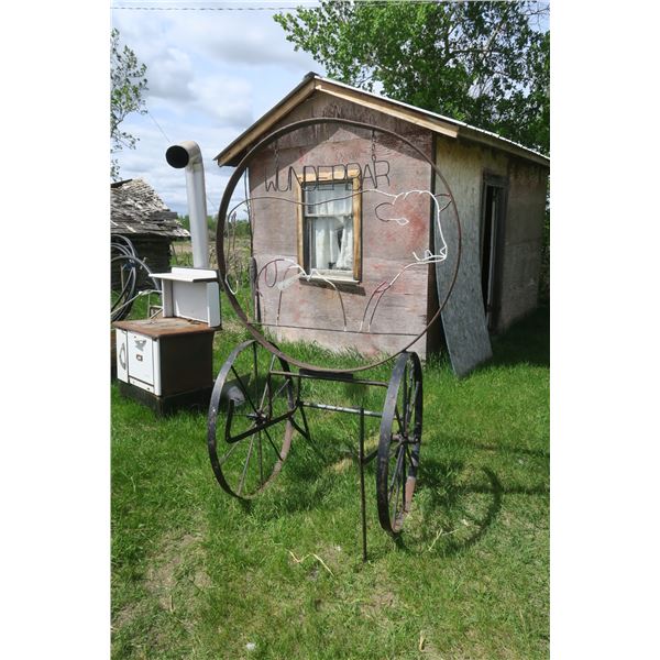 Steel Wheel Gate Sign