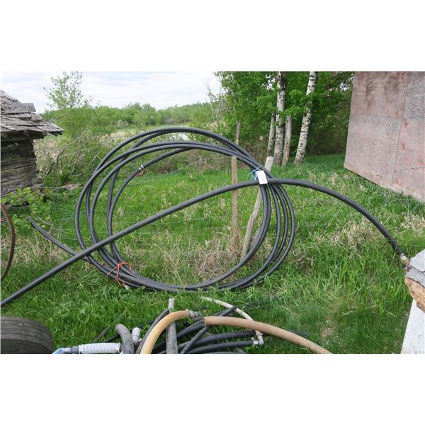 2" Hose w/ Foot Valve & lot of 1.5" Poly Hose