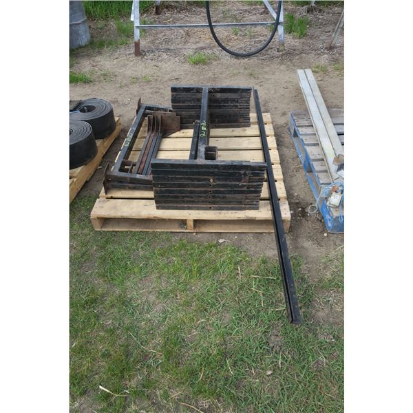 Pallet of Metal Shelving & brackets