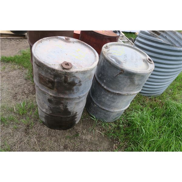 2 - 45Gal Steel Drums Imperial