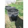Image 3 : 3 Plastic Feed Tubs - Black