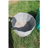 Image 2 : 4 Plastic Feed Tubs - Grey