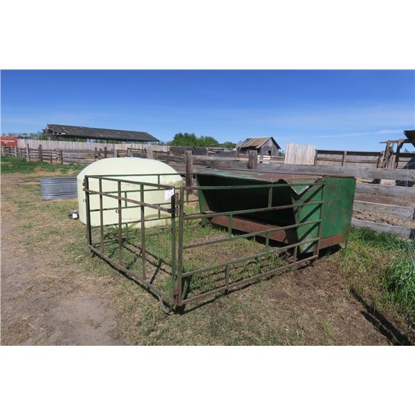 Creep feeder - 12x7ft. Overall Dim., 3.5ft. X 7ft. X 40in. Bin Dim.