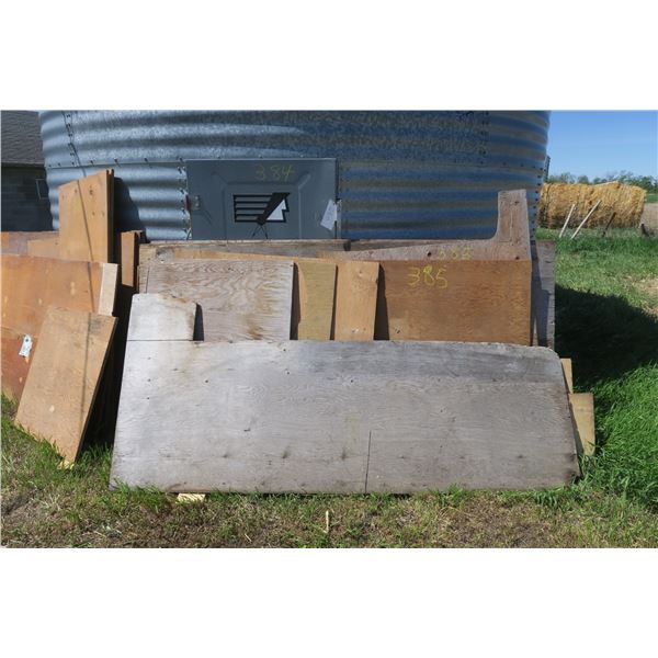 Lot of Assorted Ply Wood - Partial & Full Sheets