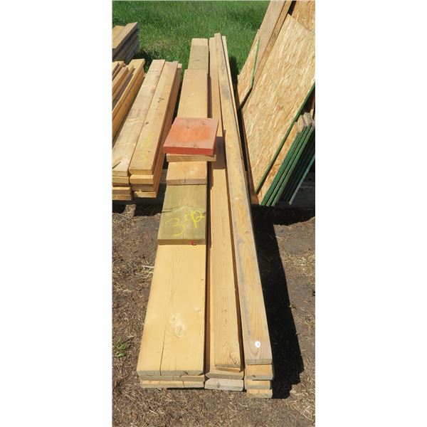 Assorted 2x4", 2x6", 2x10" Lumber - 16ft. Lengths (12) & misc.