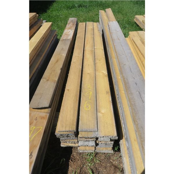 37 - 1x6" Rough Cut Slabs 8ft. Long