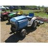 Image 1 : Ford LGT 145 Garden Tractor w/ Roto Tiller 36" & Belly Mount Mower 48"