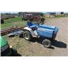Image 4 : Ford LGT 145 Garden Tractor w/ Roto Tiller 36" & Belly Mount Mower 48"