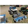 Image 7 : Ford LGT 145 Garden Tractor w/ Roto Tiller 36" & Belly Mount Mower 48"