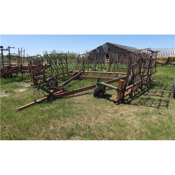 36ft. Doepker Diamond Harrows - Hydraulic Ram