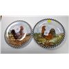 Image 1 : (2) Matching Rooster Plates