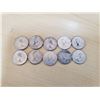 Image 2 : 10 Silver Canada Dimes 10 cents