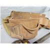 Image 4 : Handymans leather tool belt & old hack saw