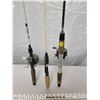 Image 2 : 3 Fishing rods, 2 with reels - need TLC