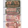 Image 1 : Set of (4) Canadian Two Dollar Bills (Years: 1937, 1954, 1974, 1986)