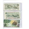 Image 5 : Set of (6) Canadian Twenty Dollar Bills (Years: 1937, 1954, 1969, 1979, 1991, 2004)