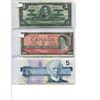 Image 2 : Set of (6) Assorted Canadina Bills From $1-50 (Years: $1-1937, $2-1954, $5-1986, $10-1971, $20-1969,