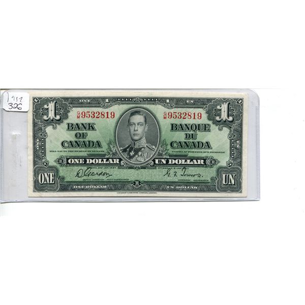 1937 Canadian $1 Bill (9532819)