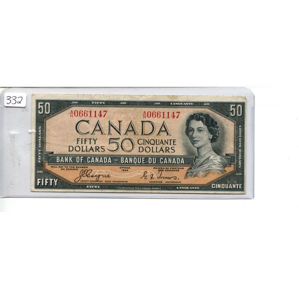 1954 Canadian $50 Bill (0661147)